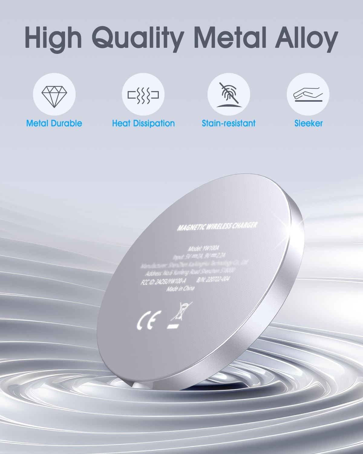 Wrvvr For Apple Mag-Safe Charger 2 Pack Magnetic Wireless Charger For Iphone