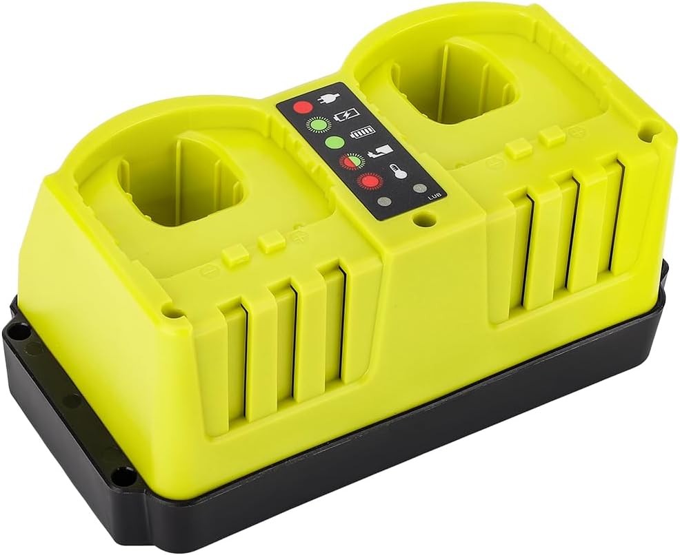 2 Port Rapid Charger Station for Ryobi 18V Battery Multi Tool Super Fast Charger