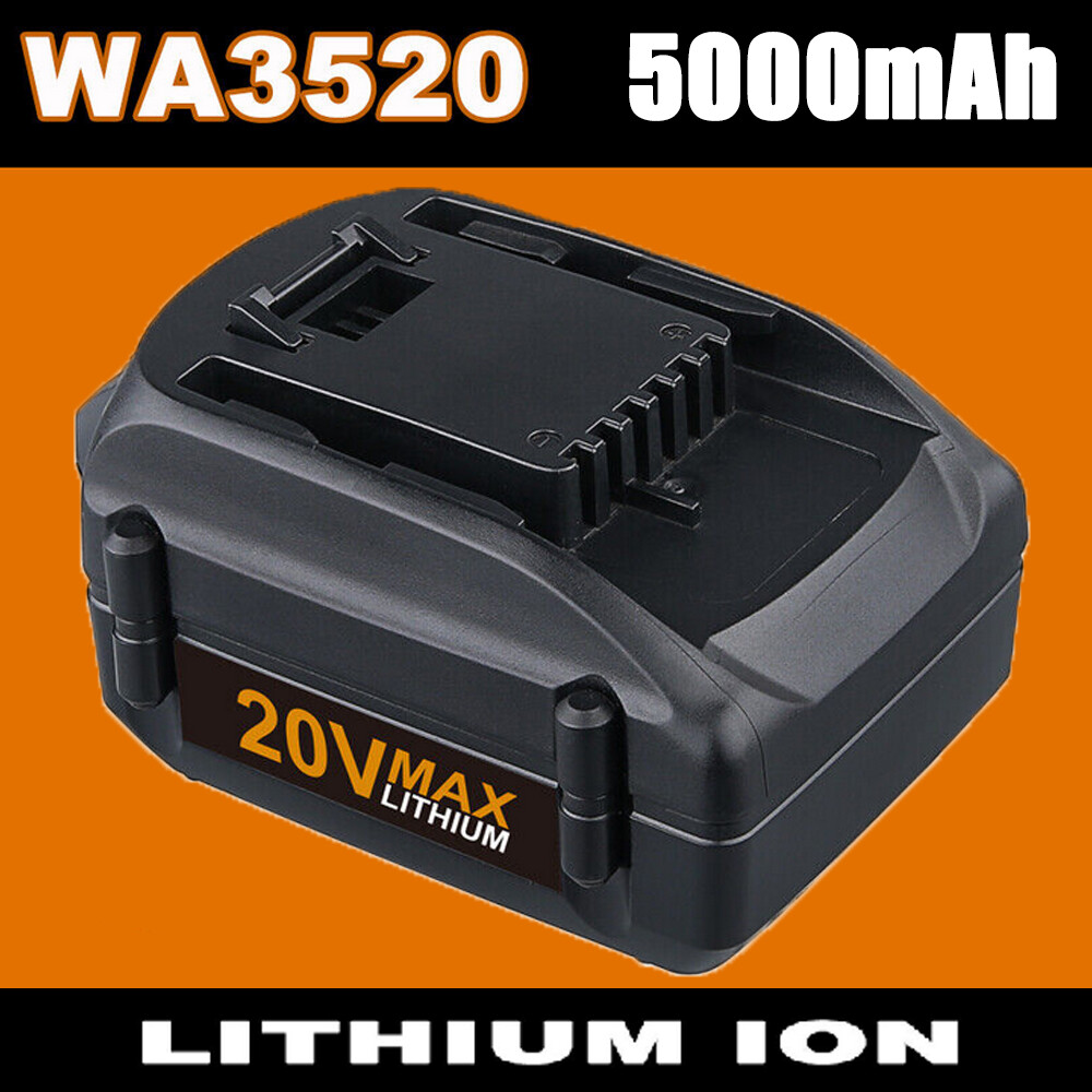 For WORX Lithium Power Tool 5.0AH 20V Max Battery WA3520 WA3575 WA3525 WA3578 US