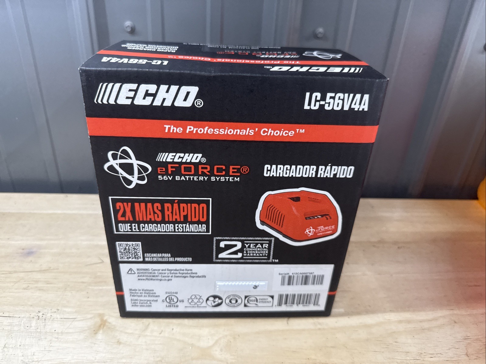 Brand New Echo 2X Faster Battery Charger LC-56V4A Eforce Charger Only