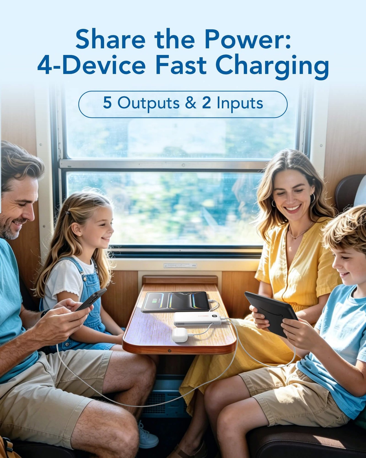 Veektomx Portable Charger Built In Cables 10000Mah Power Bank For Iphone Ac