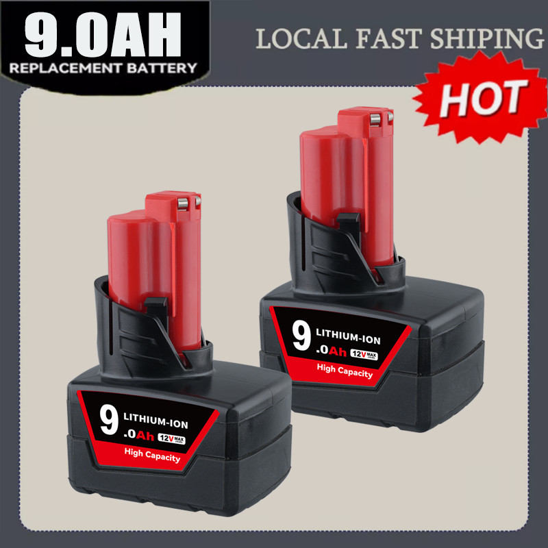 2Pack For Milwaukee For M12 48-11-2460 LITHIUM 9.0A Extended Capacity Cordless
