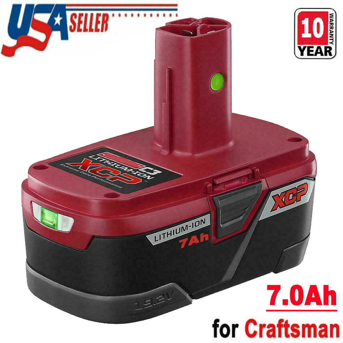 7.0Ah 19.2 Volt XCP Lithium C3 Diehard Battery for Craftsman 11375 PP2025 PP2030