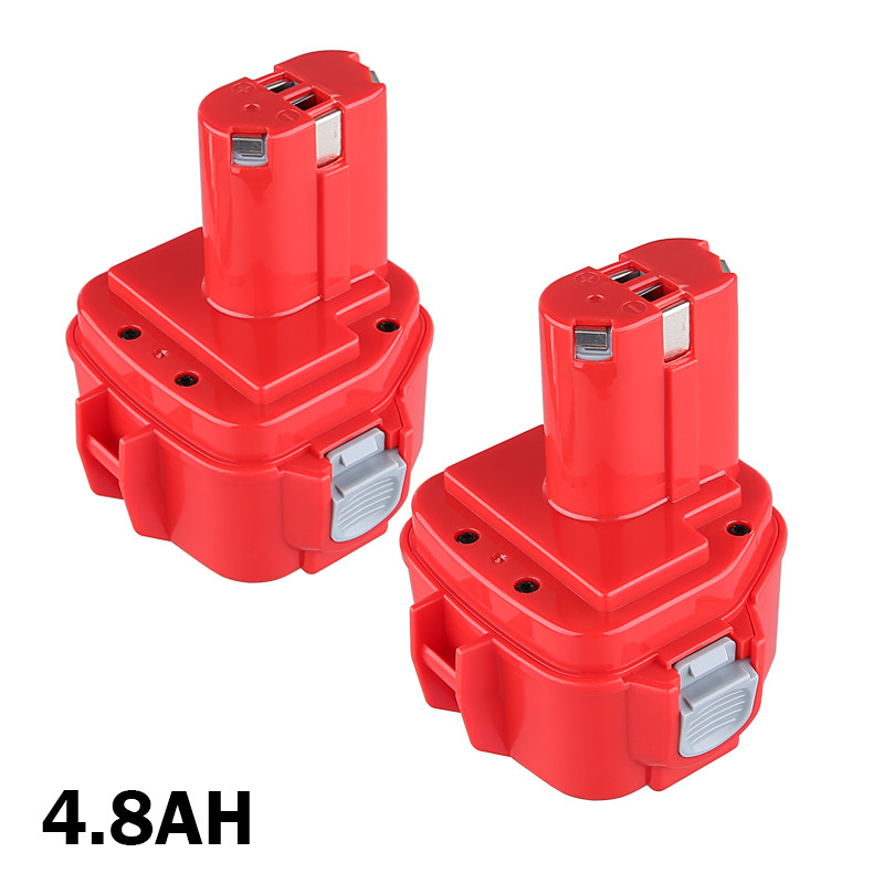 2PACK 4.8Ah 12V NiMh Battery for Makita 1200 1222 1220 1201 1233 1234 1235
