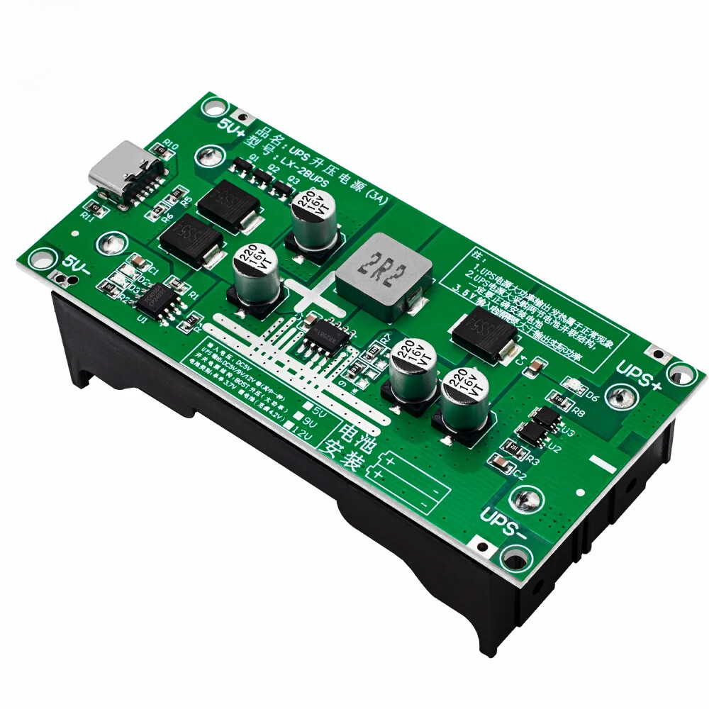 1PC Type-C 18650 Lithium Battery Charger Module UPS-15W Power Supply Converter