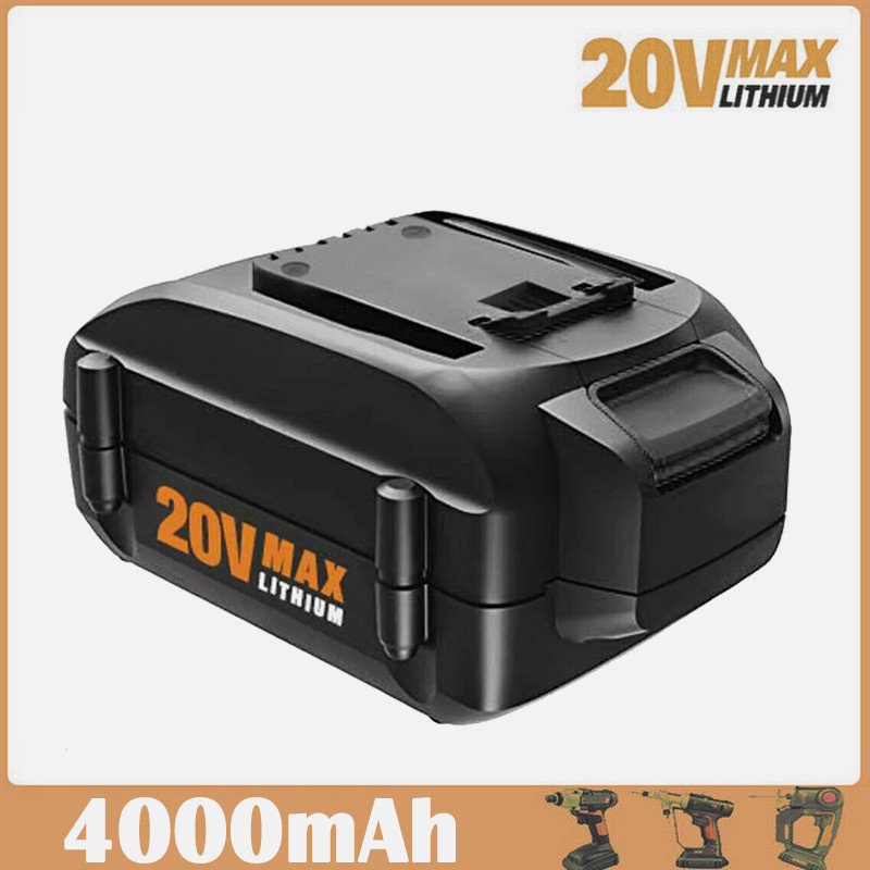 4.0AH For WORX WA3520 20V Max LITHIUM Rechargeable Battery WA3525 WA3575 WA3578