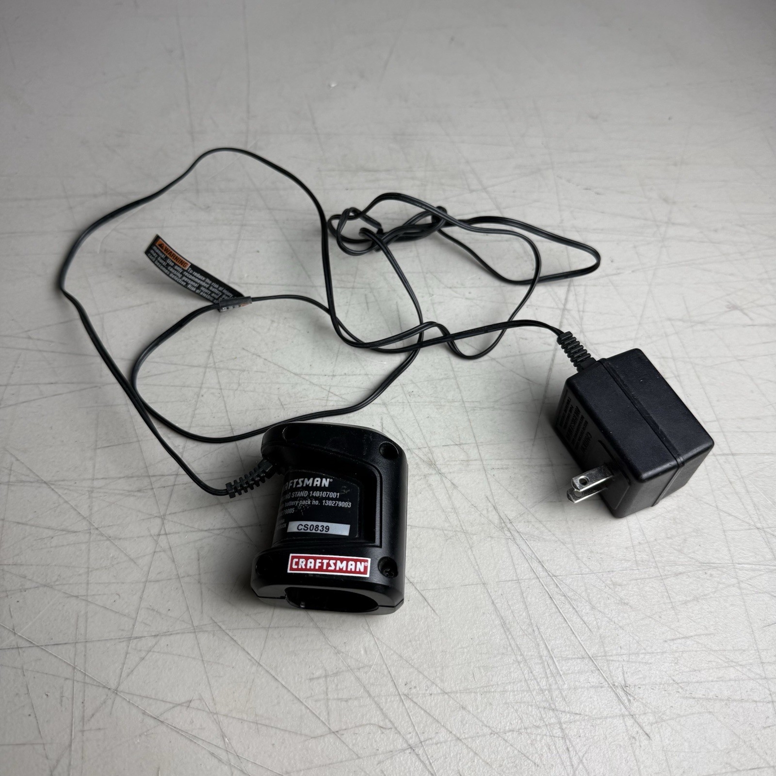 Craftsman 19.2V Compact NiCd Battery Charger Charging Stand 140107001