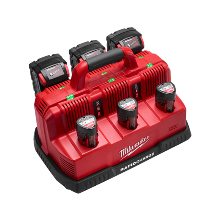 Milwaukee M18 and M12 6-Bay Rapid Charge Station – 48-59-1807