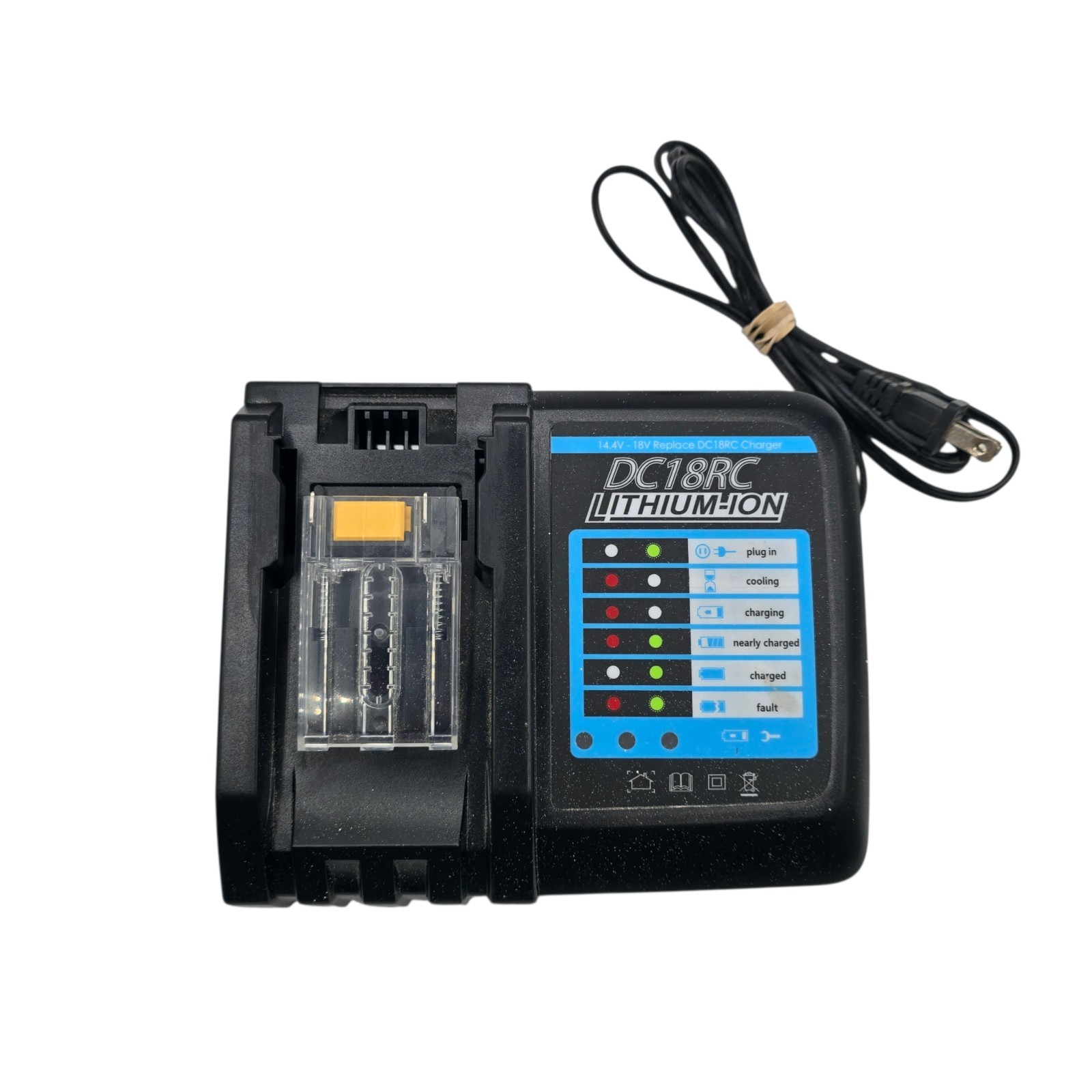 DC18RC Replacement Charger For Makita Lithium‑Ion 18V Battery BL1830