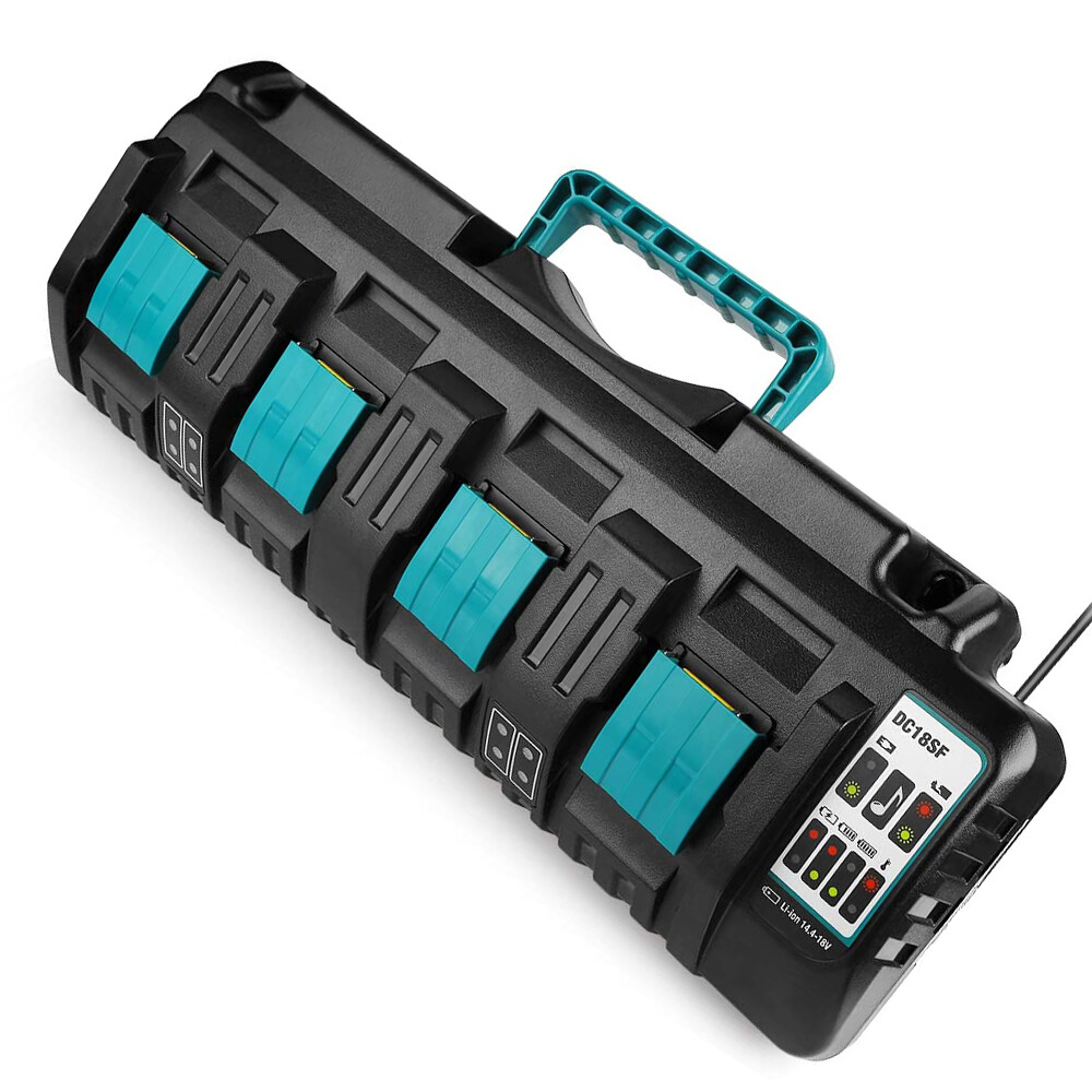 DC18SF 4-Port Charger for Makita Lithium Battery 18V Lithium-Ion Rapid Optimum
