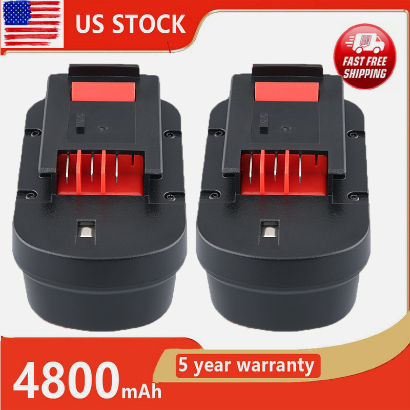 2Pack 4.8Ah for BLACK DECKER 14.4V Slide Battery HPB14 FIRESTORM FSB14 499936-34