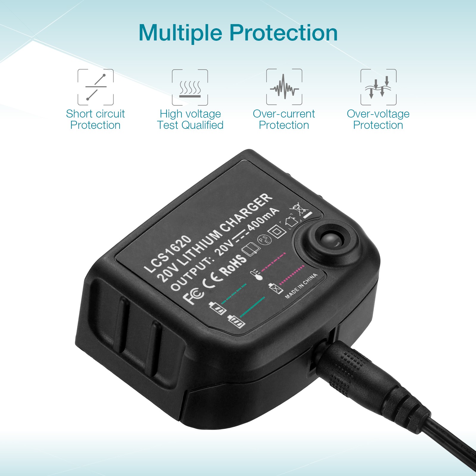 Charger for Black & Decker LCS1620 20V Lithium Battery Charger FOR LBXR20