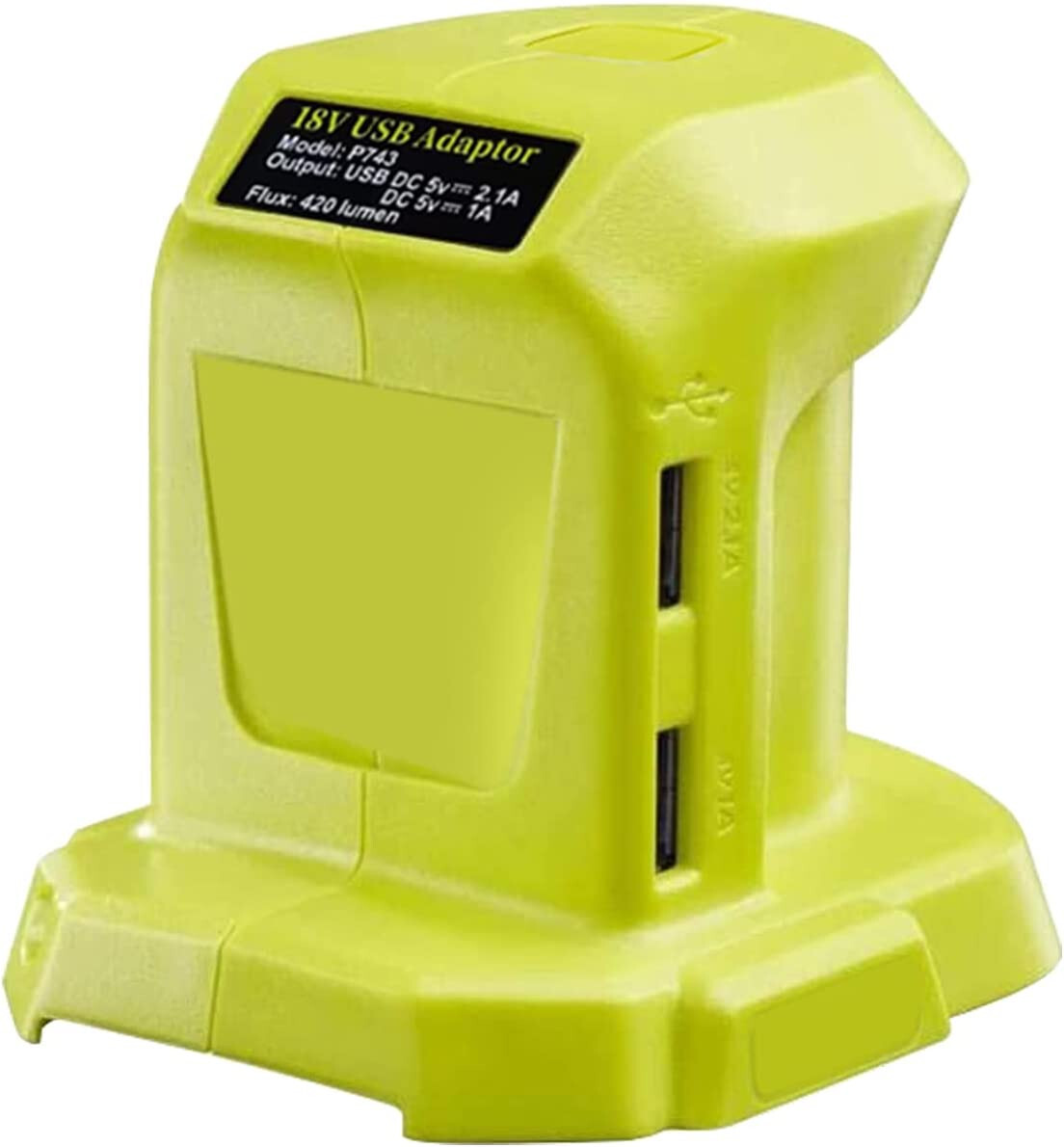 18V Adapter Power Source for RYOBI one+ Li-ion and Ni-CD Batteries P100 P102