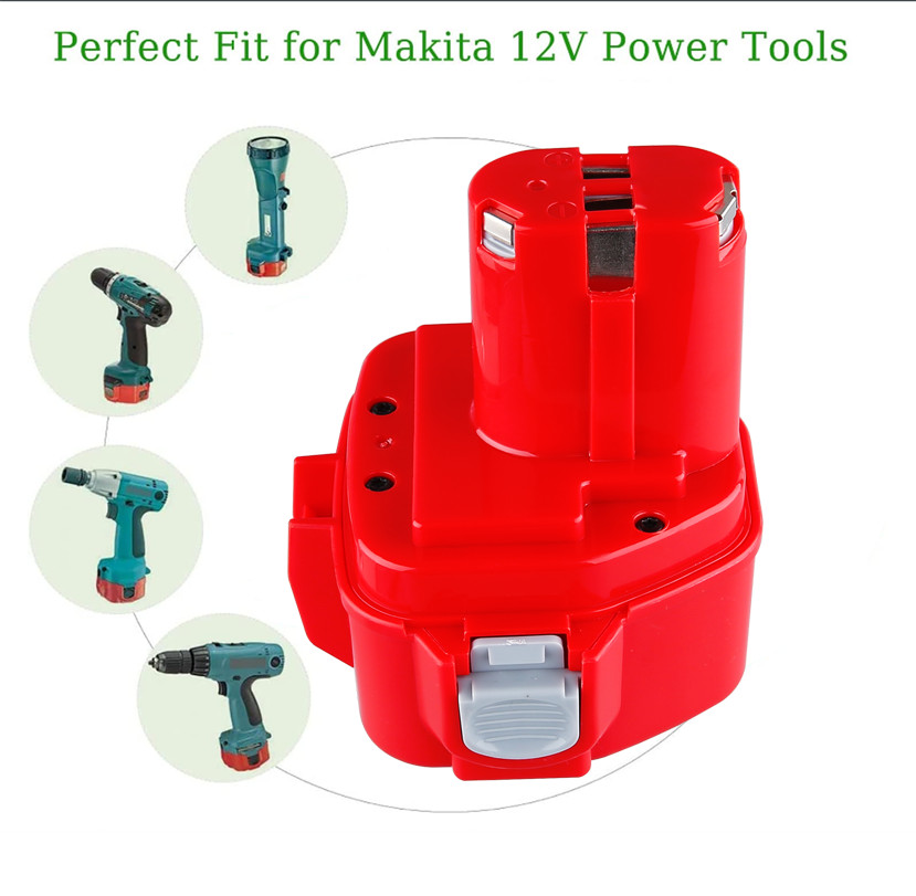 2PACK 4.8Ah 12V NiMh Battery for Makita 1200 1222 1220 1201 1233 1234 1235