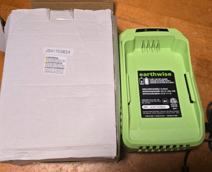 Earthwise CHL80040 42V 2A Battery Charger
