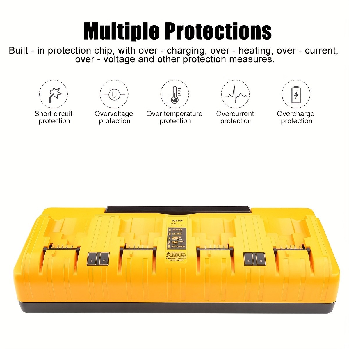 Fast Battery Charger Charging Station with Foldable Handle Lithium-ion