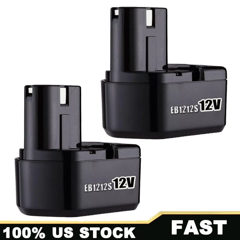 2x 12V Battery For Hitachi EB 1212S EB1214S EB1220BL EB1214L Eb1220HL 4.8AH US