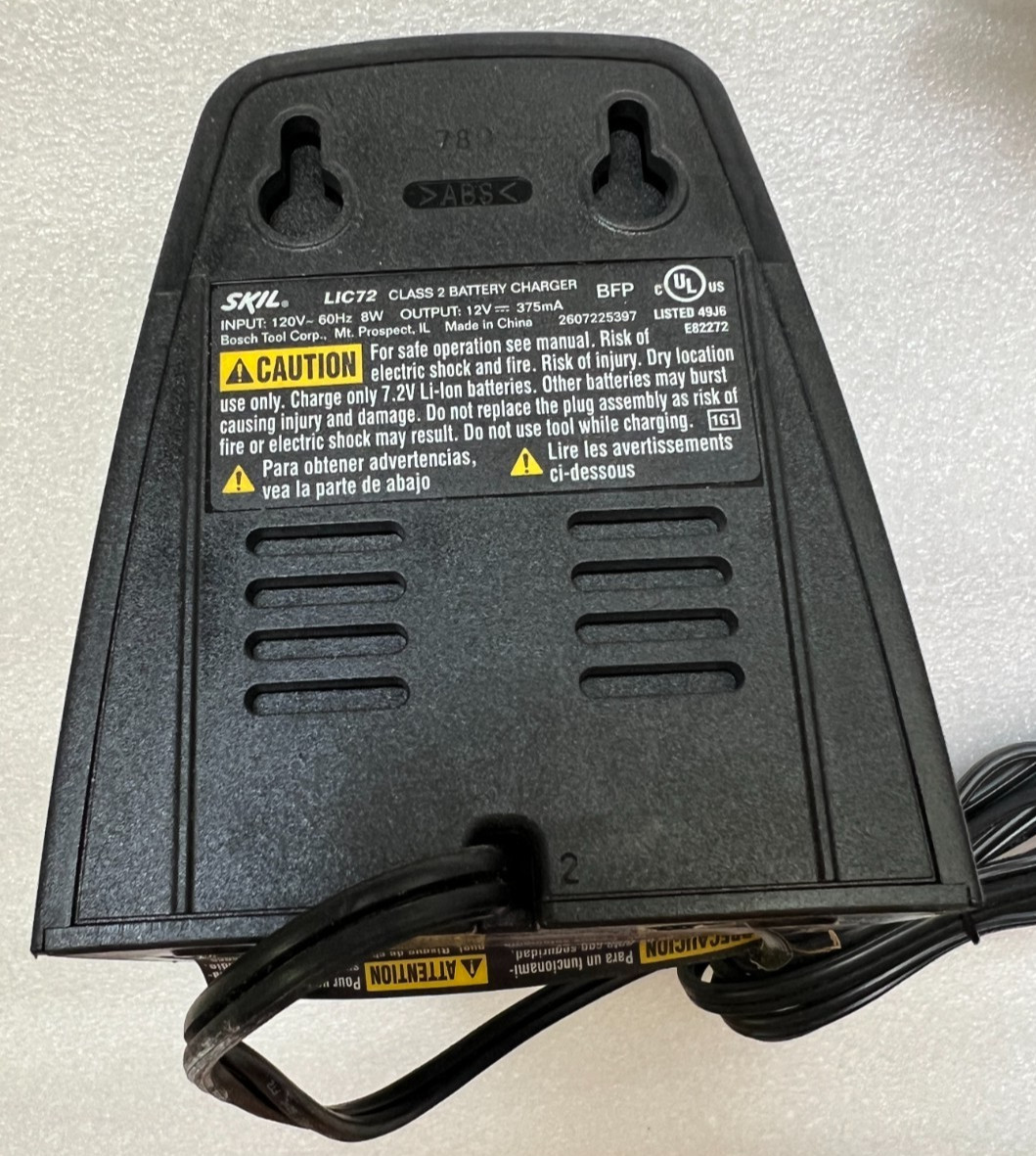 Skil LIC72 Smart Charge System Battery Charger for 7.2V Li-ion Battery
