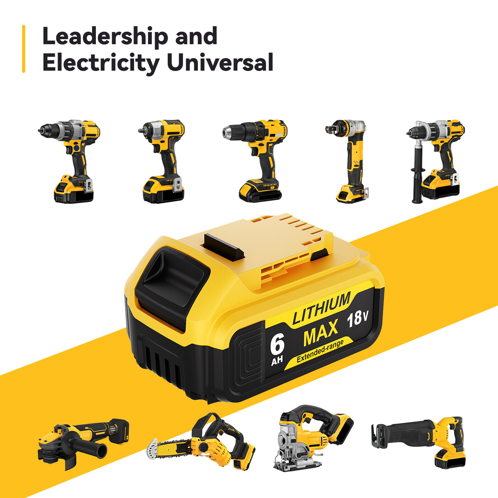 For DeWalt 20V 20 Volt Max XR 6.0AH Lithium-Ion Battery DCB205-2 DCB208 DCB200