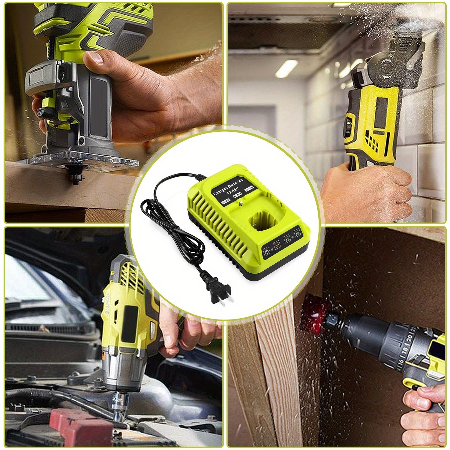 18V Lithium Battery Charger for Ryobi One Plus P117 P108 P107 P102 P103