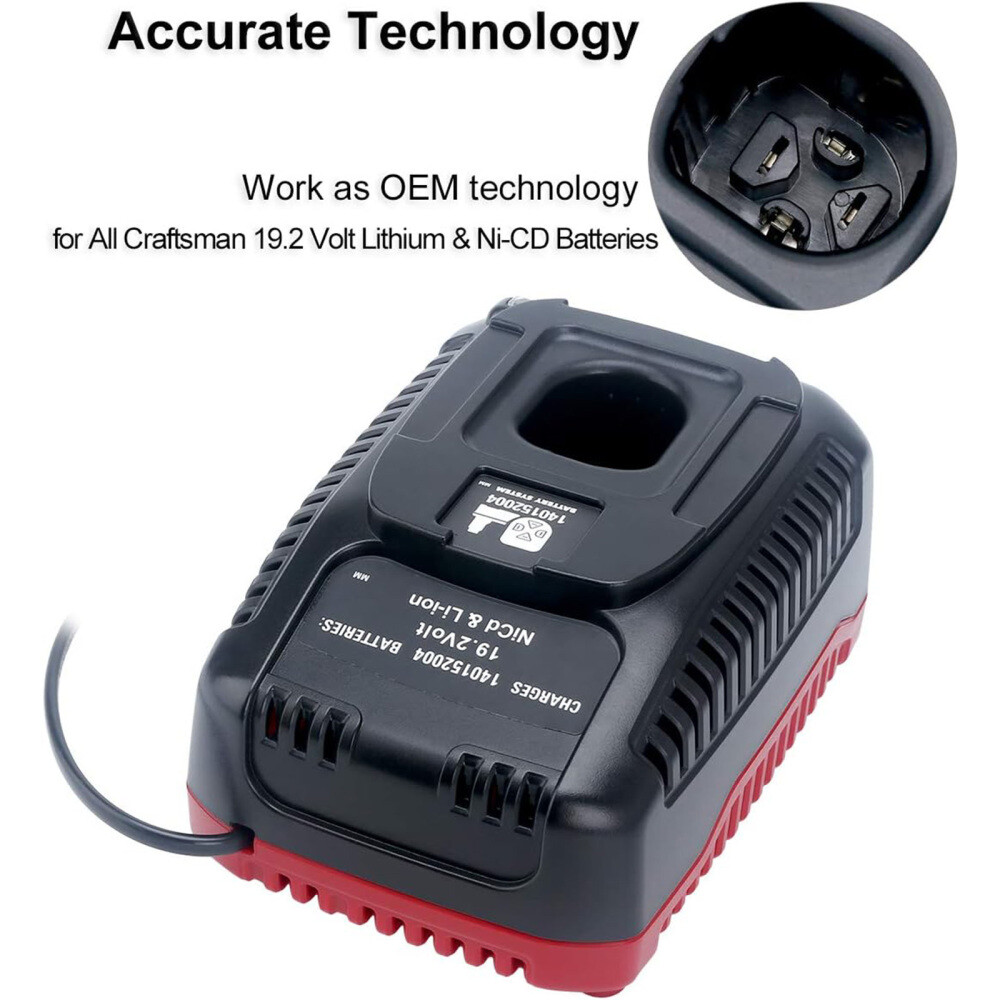 Fast Charger For Craftsman C3 19.2 Volt Lithium NiMh XCP Battery 140152004 11375
