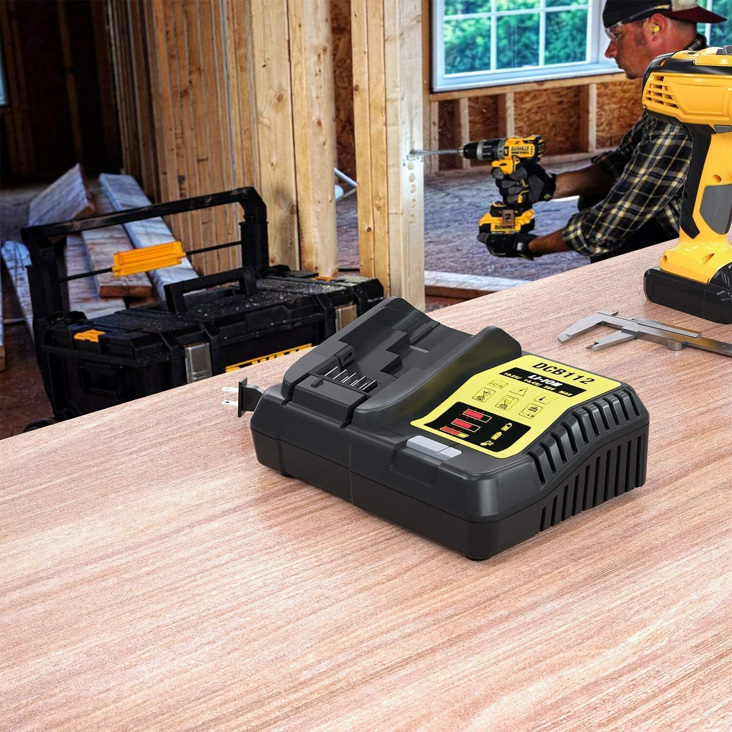 DCB112 Charger For DeWalt 20V Max Lithium Battery Charger DCB206 DCB205 DCB203