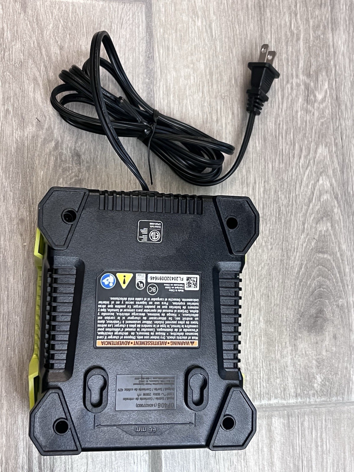 RYOBI OP406VNM 40V Lithium-Ion Rapid Charger New No Box