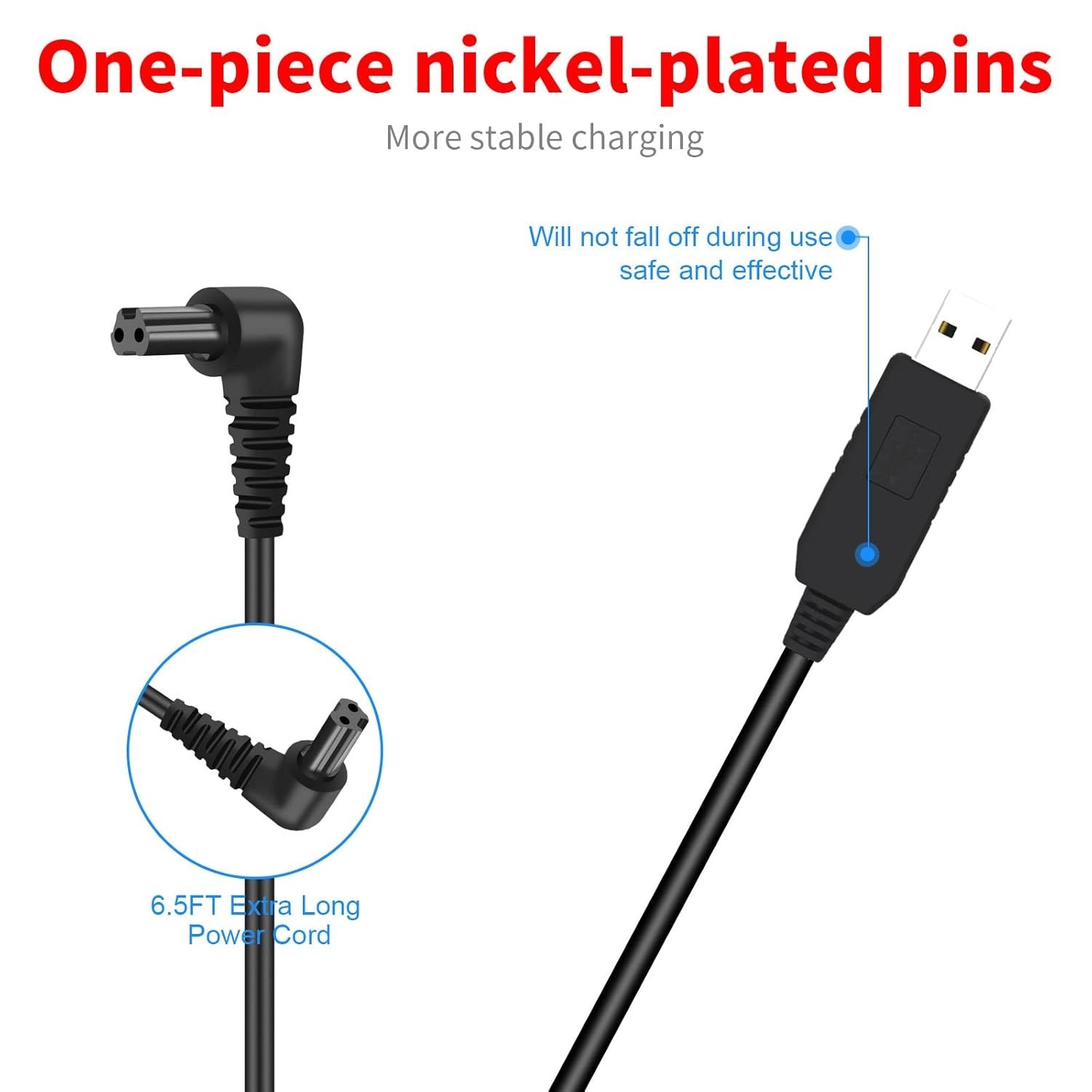 MEROM Charger Cord for Black and Decker LI3100 BDCS40G BDCS20C GSL35 Cordless Sc