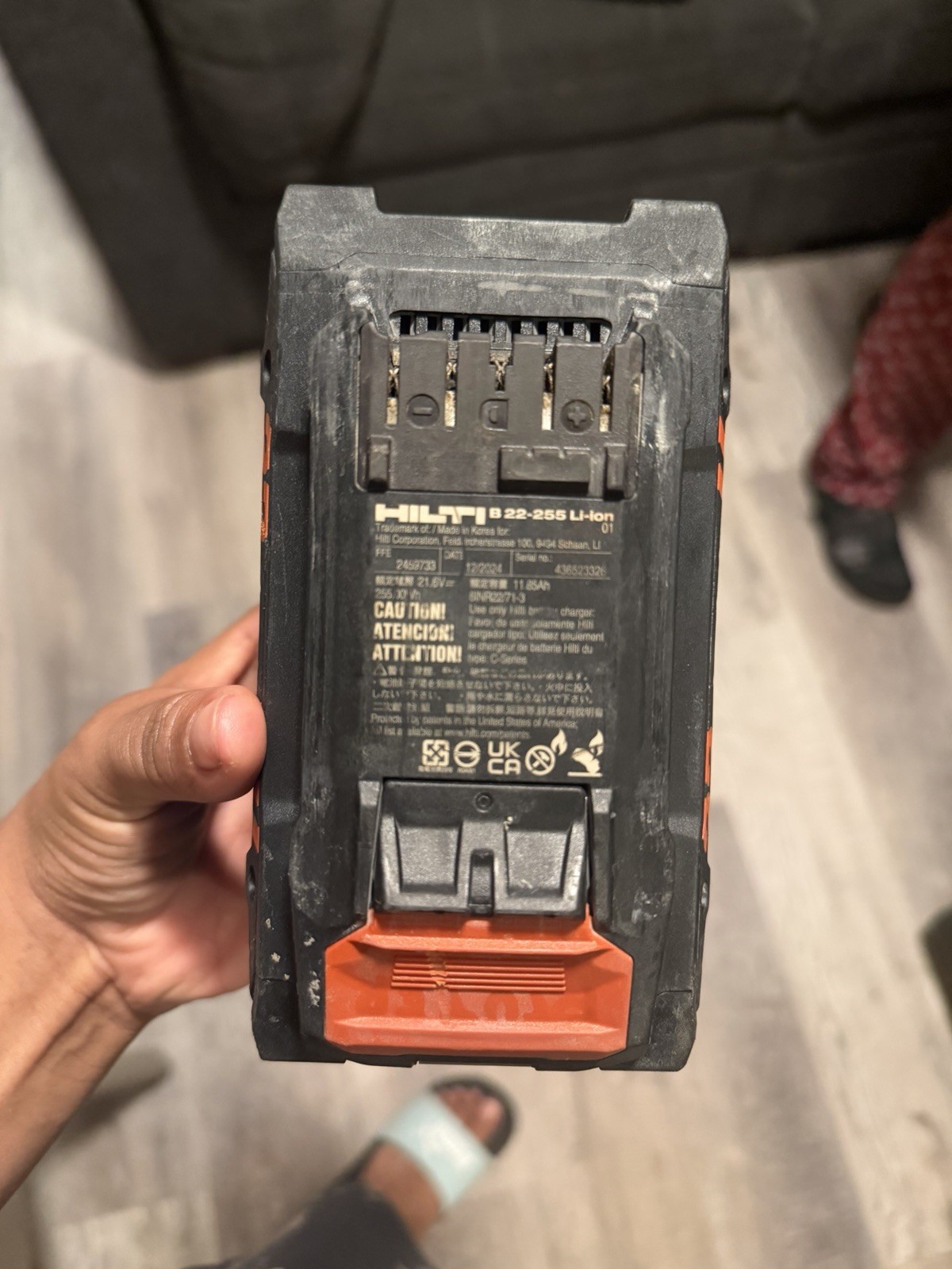 Hilti C 4-22 Charger w/ B 22-255 Li-Ion Battery Included 21.6V Red