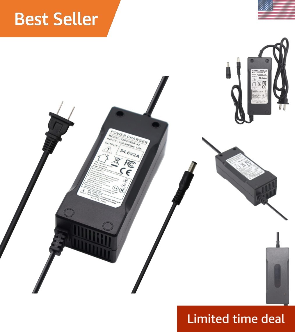 Efficient 54.6V 2A Charger for 13S 48V Lithium Batteries – Global Input Voltage