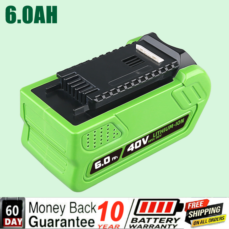 40V 6.0Ah For Greenworks G-MAX Lithium Battery 29472 29462 29252 20202 /8.0Ah US