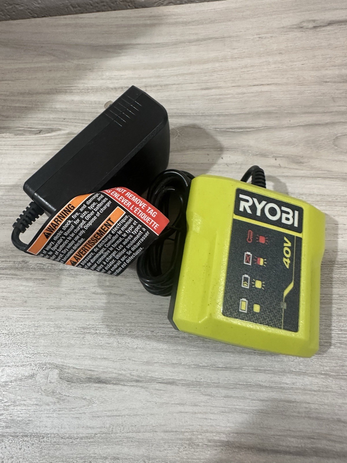 RYOBI 40V Lithium Battery Charger OP404VNM