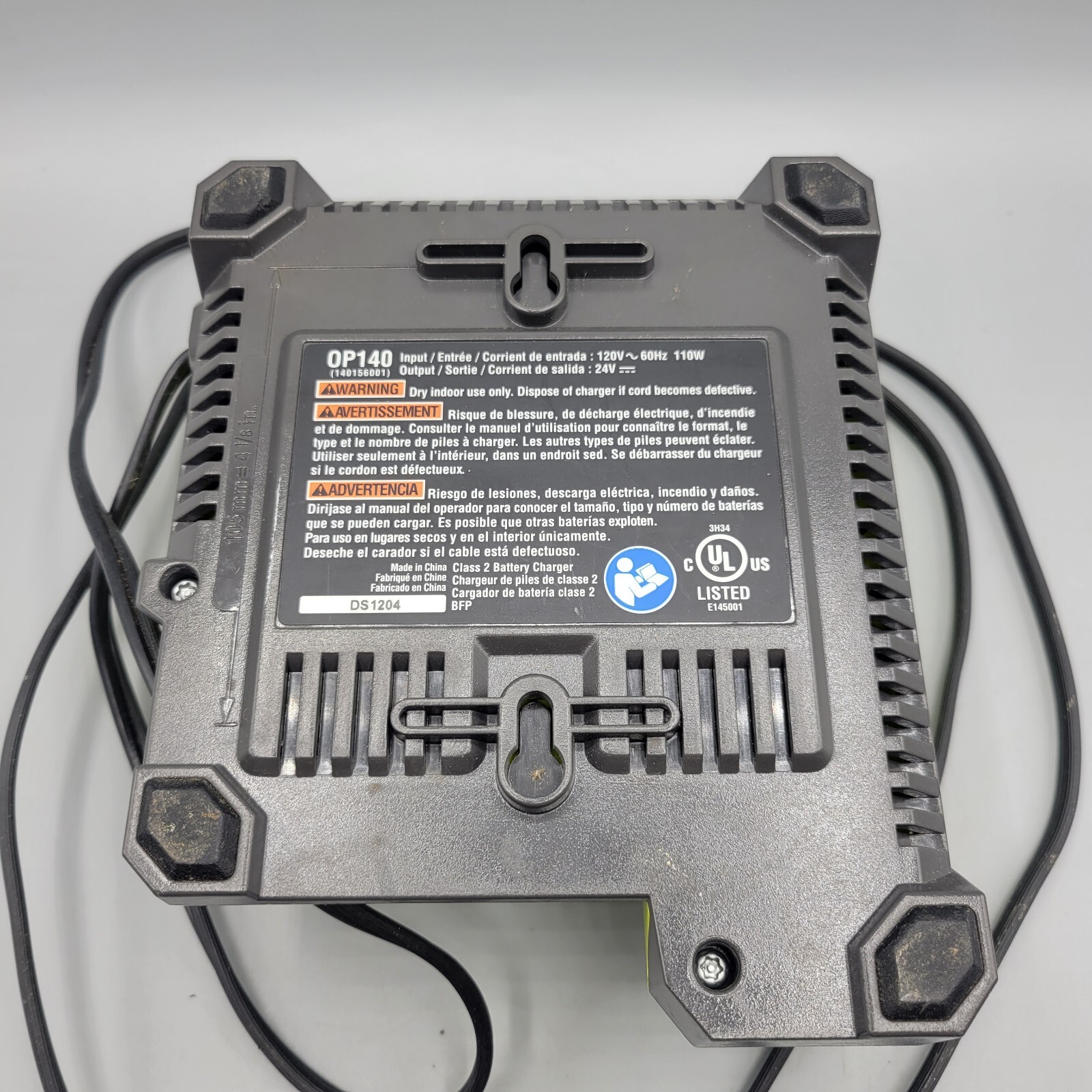 Original Lithium Power Battery Charger Ryobi OP140 24Volt Tested &Working