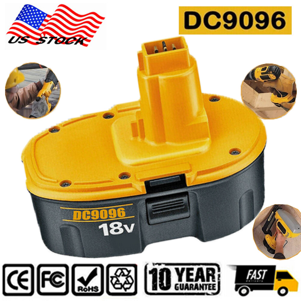 NEW For Dewalt 18 VOLT 4.8AH DC9096 DC9098 Ni-MH 18V 4800MAh Battery DC9099 US