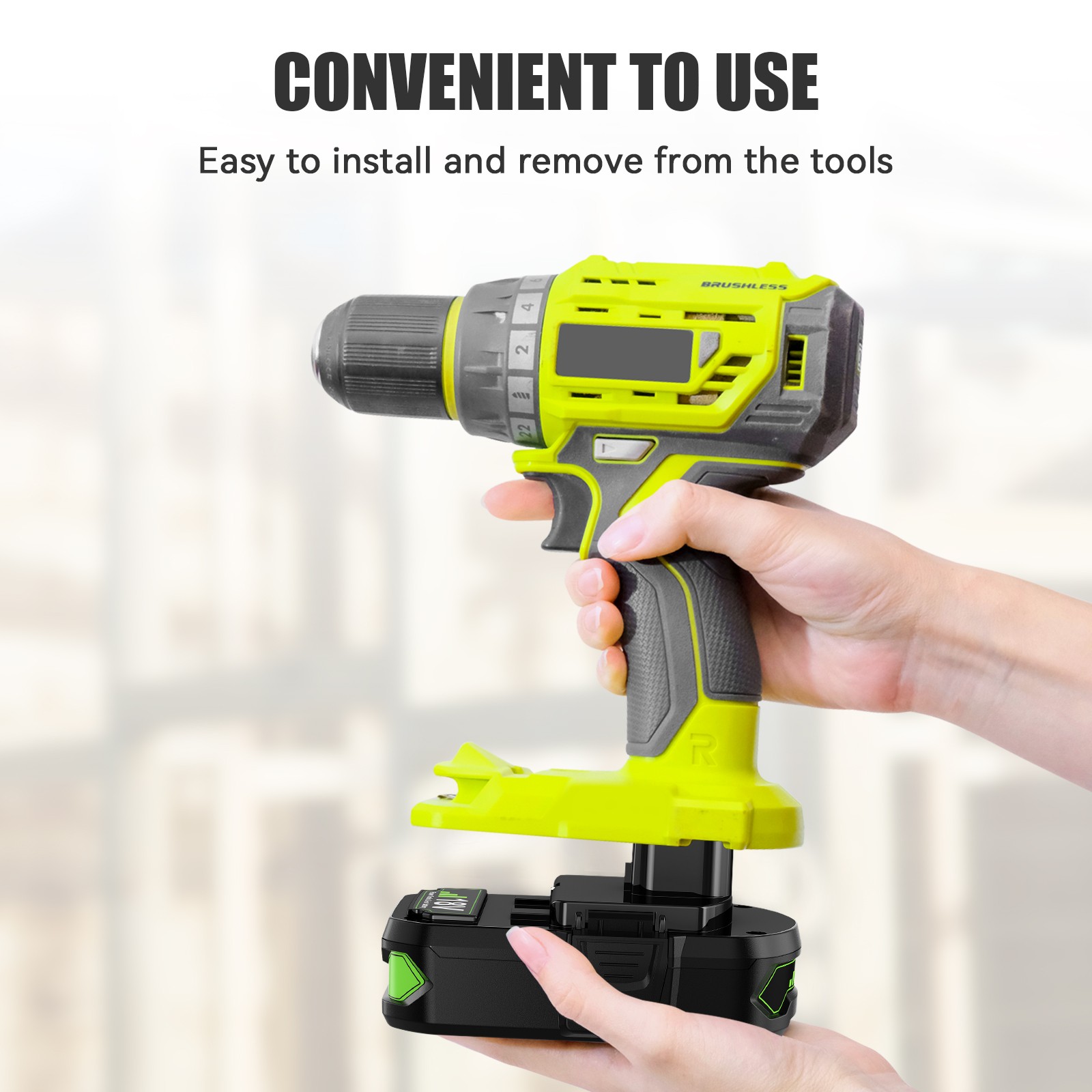 3.0AH For RYOBI P107 18V One Plus High Capacity Battery 18Volt Lithium-Ion P108