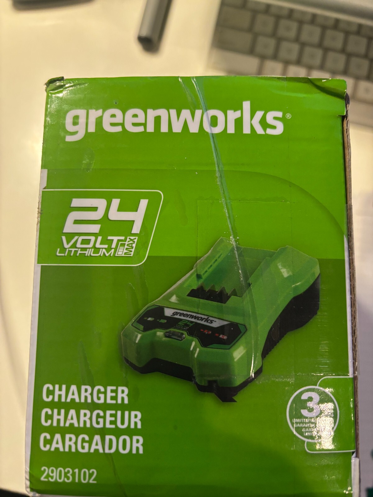 Greenworks 24V Lithium-Ion Rapid Battery Charger Model 2903102 OEM