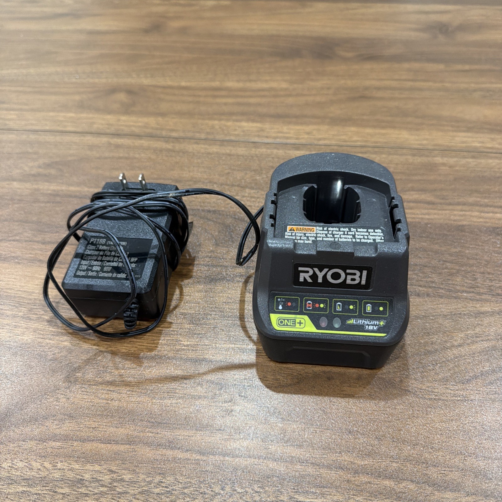 Ryobi P118B One+ 18V 18 Volt Lithium Ion Battery Charger