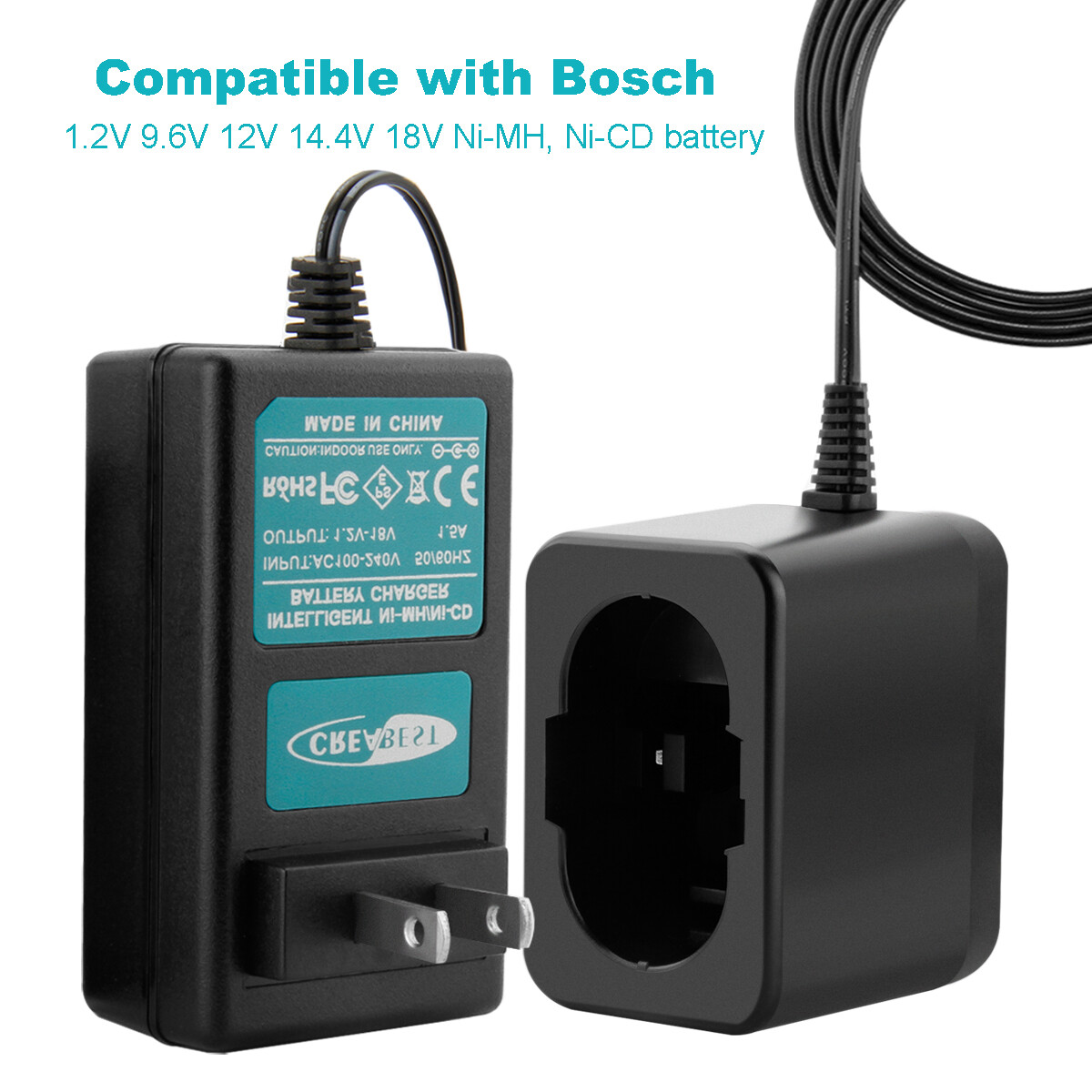 1.2V-18V Charger For Bosch Ni-MH/CD Battery BAT011 BAT025 BAT045 BH1214H BAT048