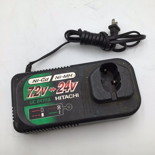 Hitachi UC24YFA Black Output 7.2V-24V 2.5A Compact Power Tool Battery Charger