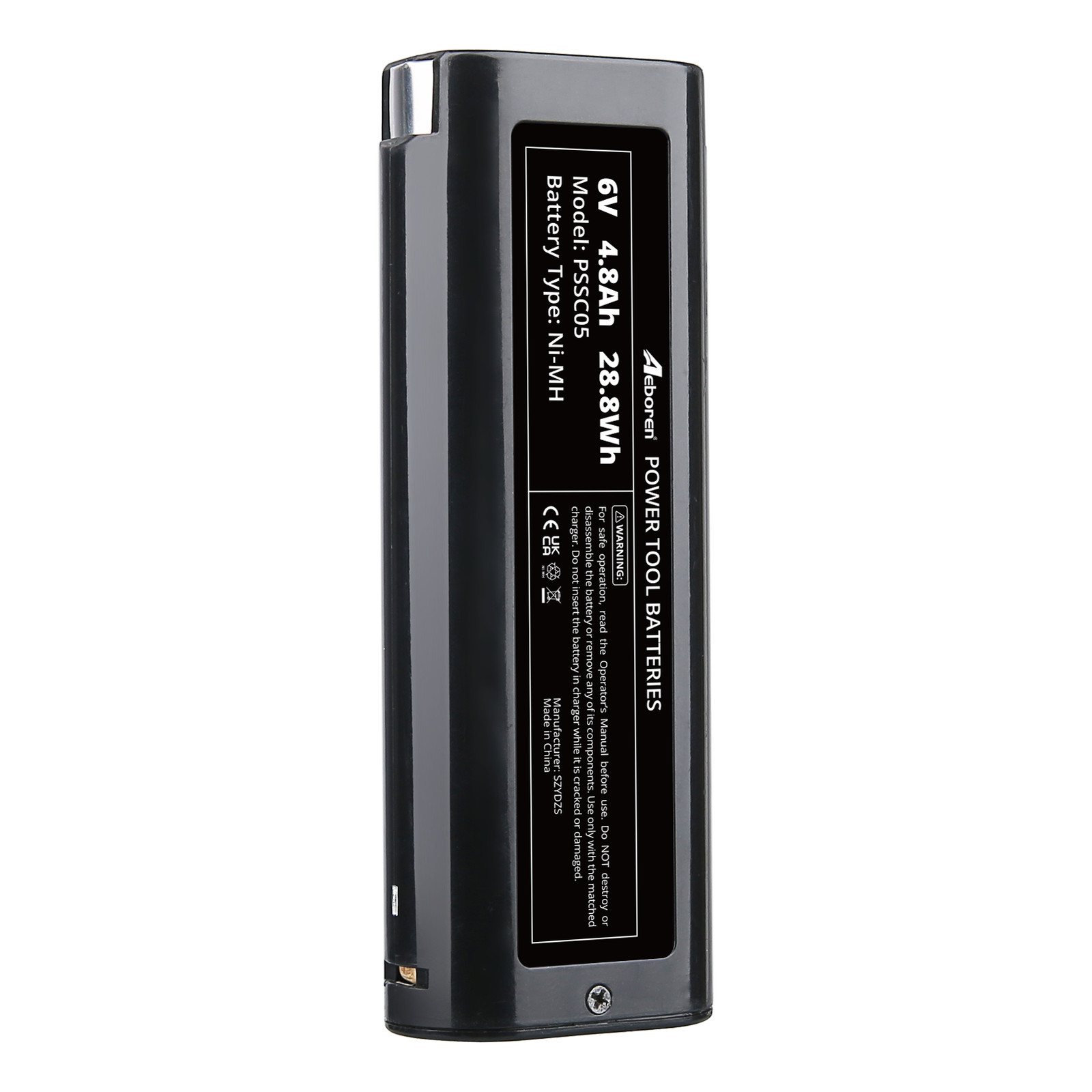 NEW Paslode 404717 6Volt 4800mAh Battery Oval Ni-Cd Rechargeable Battery – Black
