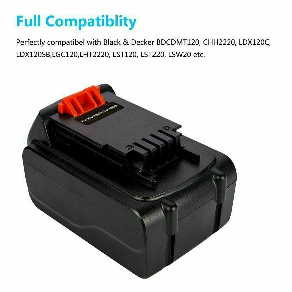 3.0Ah 20-Volt LB2X4020 Battery FOR Black & Decker 20V MAX Lithium LBXR20 LBX20