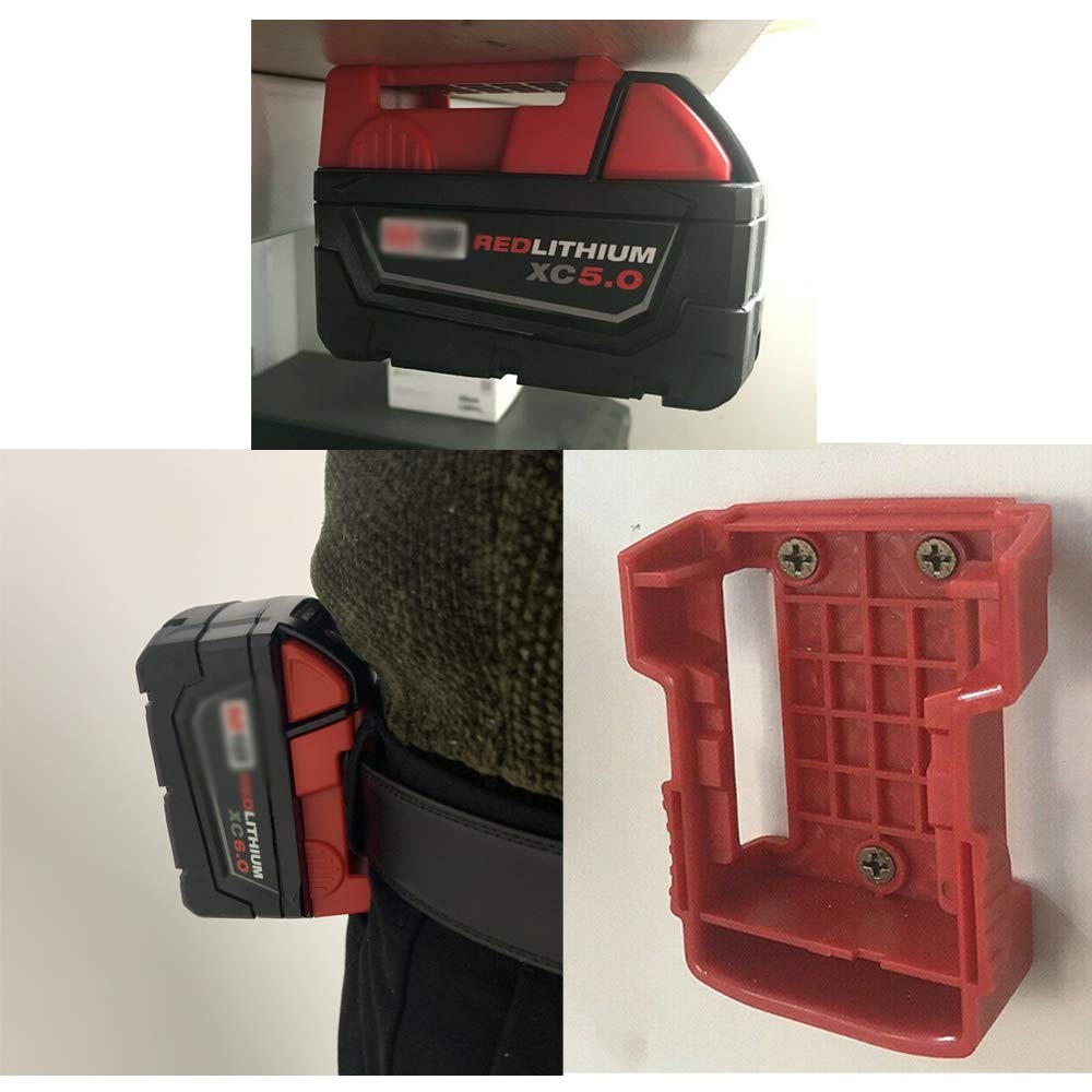 5Packs Battery Holder for Milwaukee M18 18V Mount Dock
