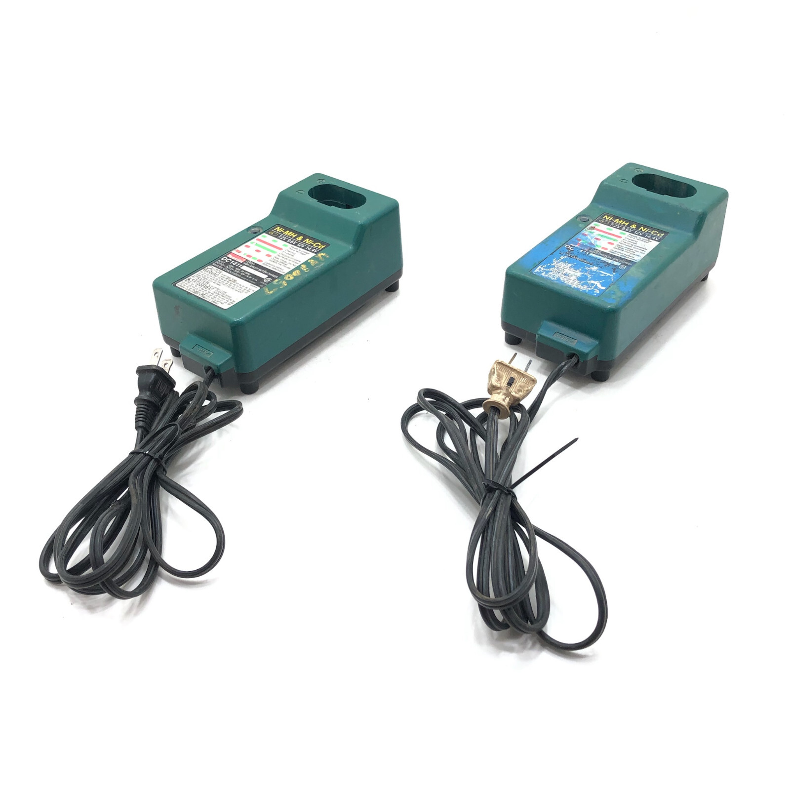 Lot (5) Makita Ni-MH Ni-Cd Battery Pod Charger 7.2v-14.4v Capacity DC1413 DC1411