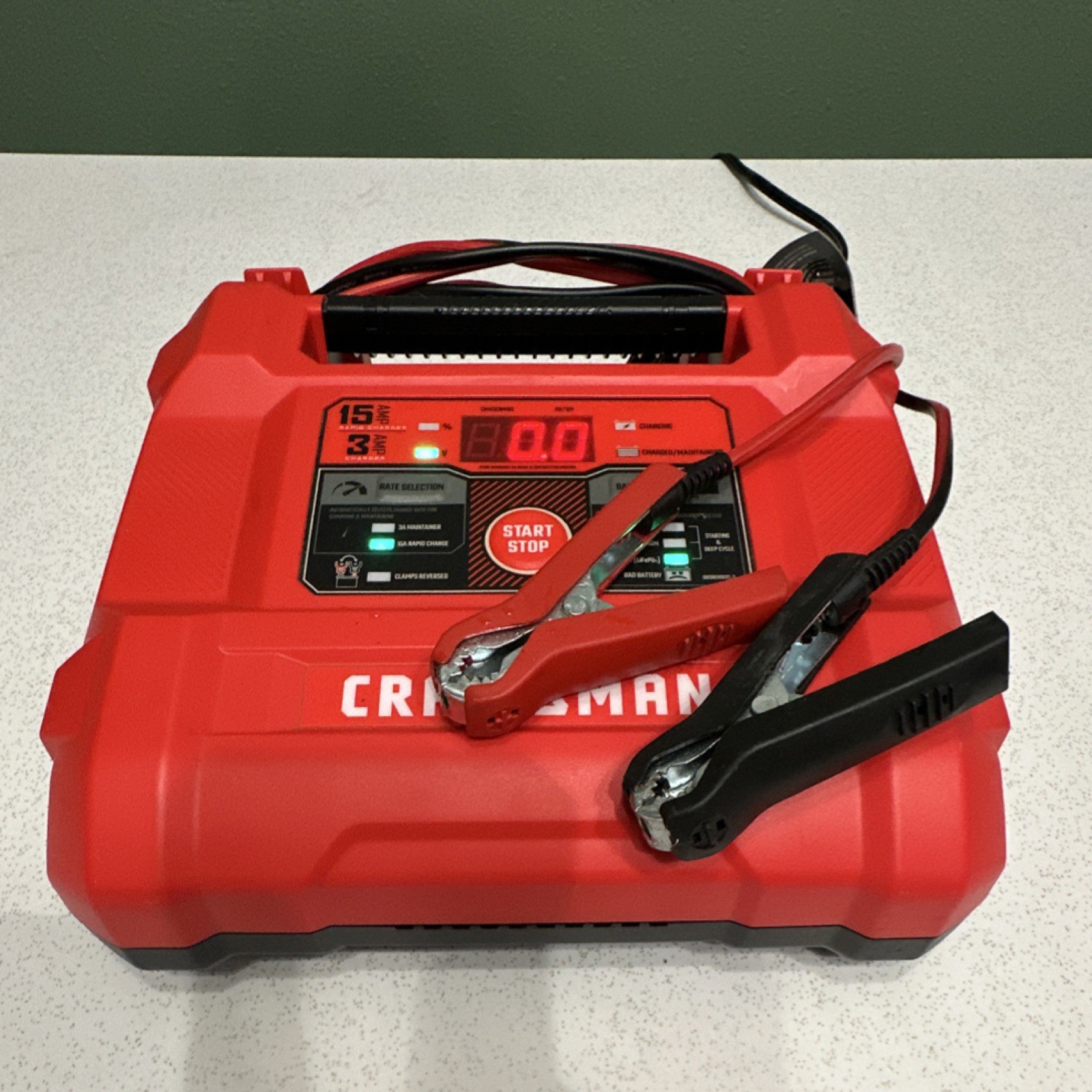 Craftsman 15A Car & Marine Battery Charger & Maintainer – 12V Automotive Tested