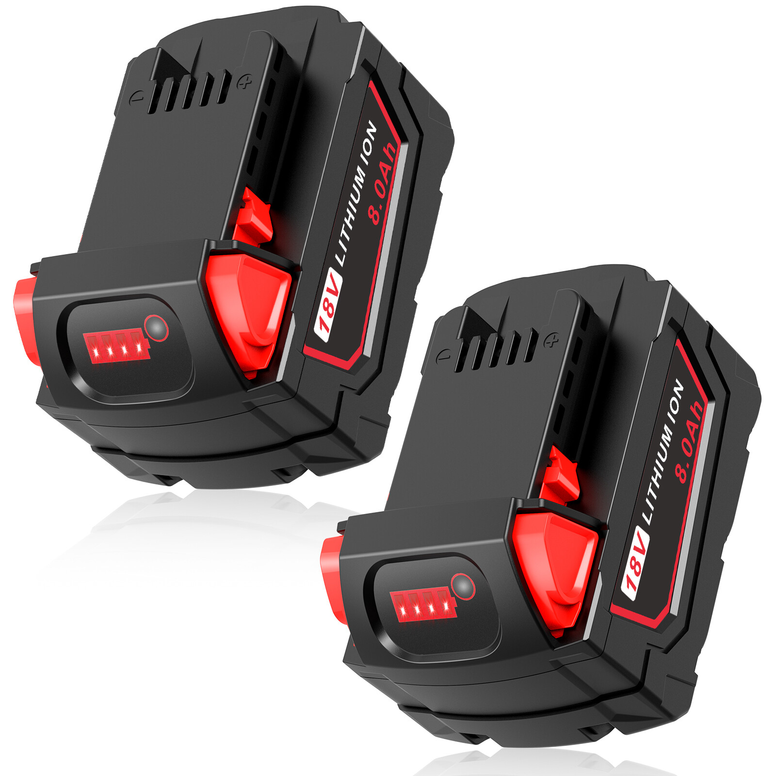 8.0Ah 6.0Ah For M18 Battery For MILWAUKEE Cordless LITHIUM-ION 48-11-1860 Tools