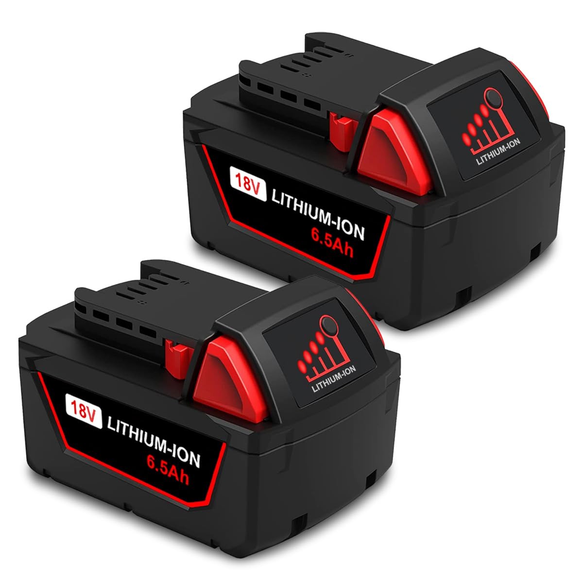 Lizone 2 Pack 6.5Ah 18V 48-11-1850 Battery And Charger Combo Kit Replacement