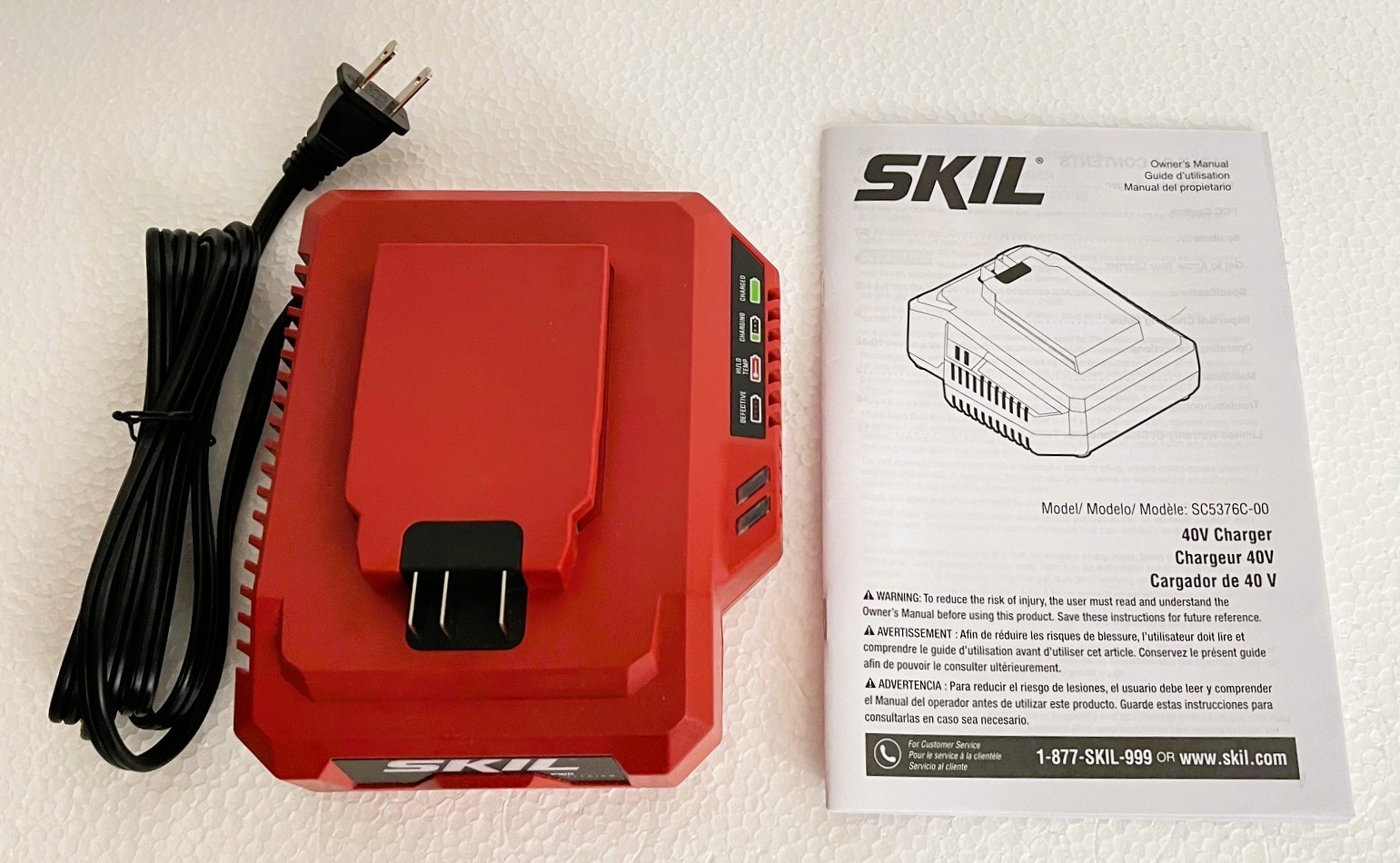 New Genuine/OEM/Original SKIL PWRCORE 40-VOLT Lithium-Ion Battery Charger