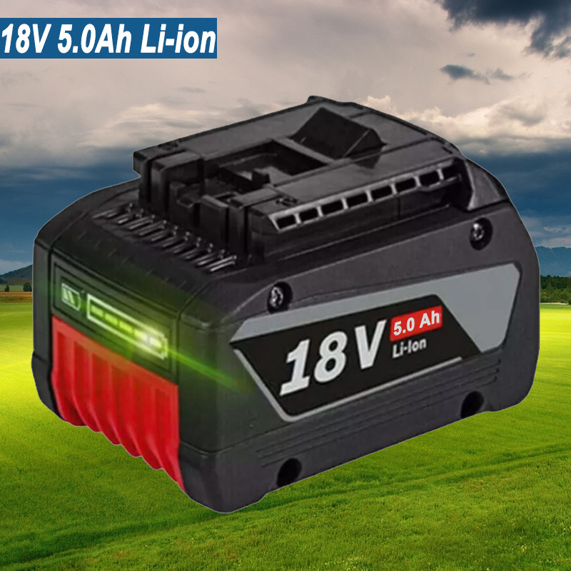 5.0Ah Li-ion Battery for Bosch 18V BAT609 BAT618 BAT611 BAT620 BAT610G 24618-01