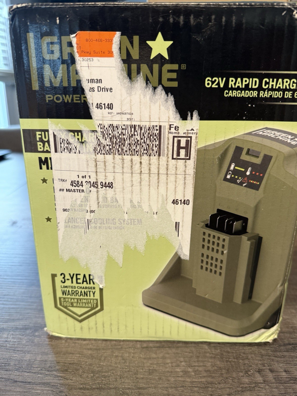 Green Machine Rapid Battery Charger 62V 110-120V