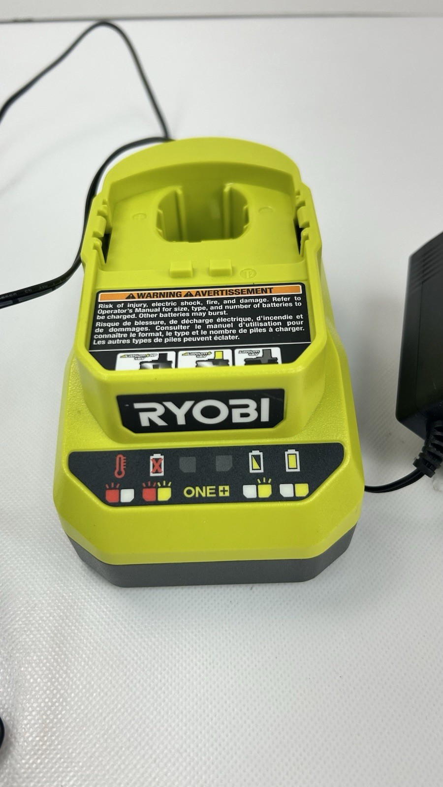 Ryobi PCG002 18V ONE+ Lithium-Ion Class 2 Battery Charger (no Battery)